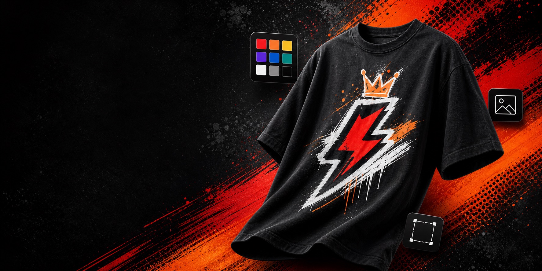 Playera negra personalizada con diseño urbano ATP